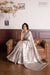 Grey Handwoven Banarasi Tissue Silk Saree
