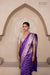 Purple Handwoven Banarasi Silk Saree