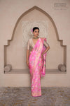 Baby Pink Handwoven Banarasi Silk Saree