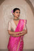 Rani Pink Handwoven Banarasi Silk Saree