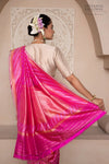 Rani Pink Handwoven Banarasi Silk Saree