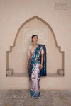 Navy Blue Handwoven Banarasi Silk Saree