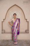 Multicolor Handwoven Banarasi Silk Saree