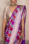 Multicolor Handwoven Banarasi Silk Saree