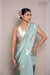 Powder Blue Handwoven Banarasi Pure Silk Saree