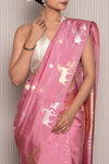 Pink Handwoven Banarasi Pure Silk Saree