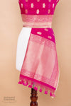 Pink Handwoven Banarasi Silk Dupatta