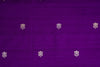 Purple Handwoven Banarasi Raw Silk Fabric