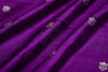 Purple Handwoven Banarasi Raw Silk Fabric