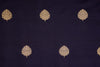 Navy Blue Handwoven Banarasi Silk Fabric