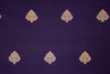 Navy Blue Handwoven Banarasi Silk Fabric