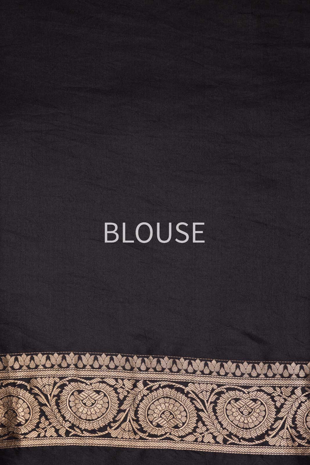 Black Handwoven Banarasi Silk Saree