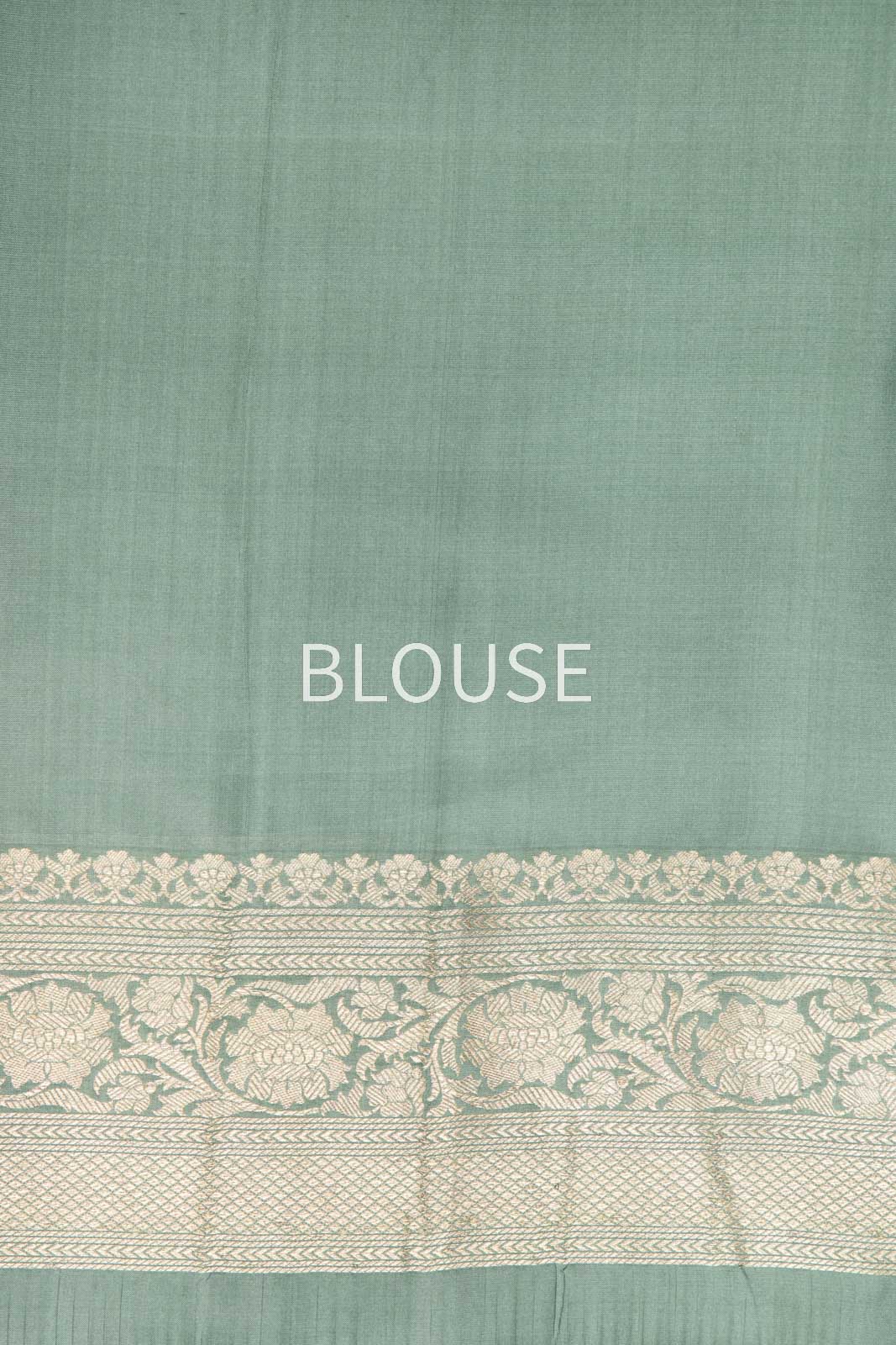 Sage Green Handwoven Banarasi Silk Saree