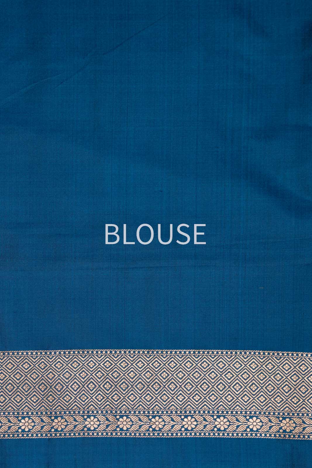 Blue Dual Tone Handwoven Banarasi Silk Saree
