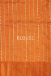 Orange Handwoven Banarasi Pure Silk Saree