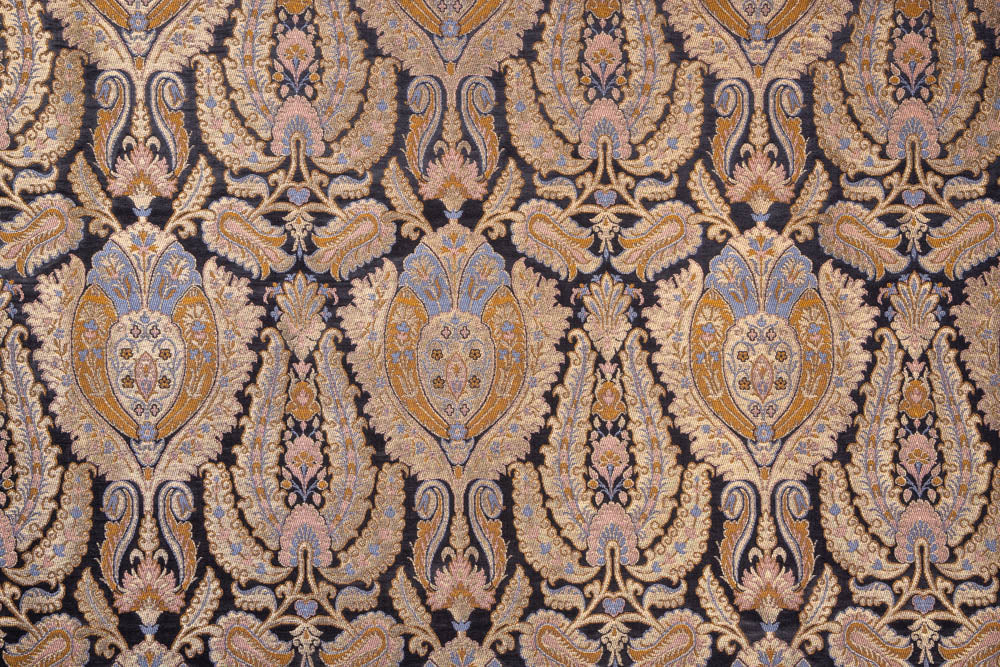 Black Handwoven Banarasi Brocade Fabric