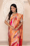 Multicolor Rangkat Handwoven Banarasi Kadhua Silk Saree