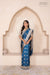 Blue Dual Tone Handwoven Banarasi Silk Saree