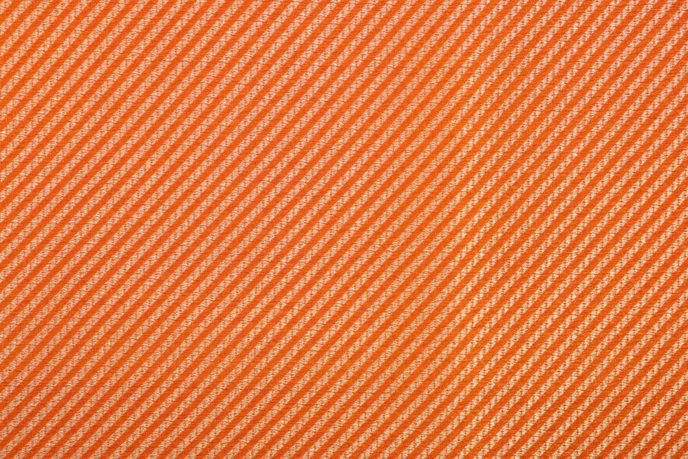 Orange Handwoven Banarasi Brocade Fabric