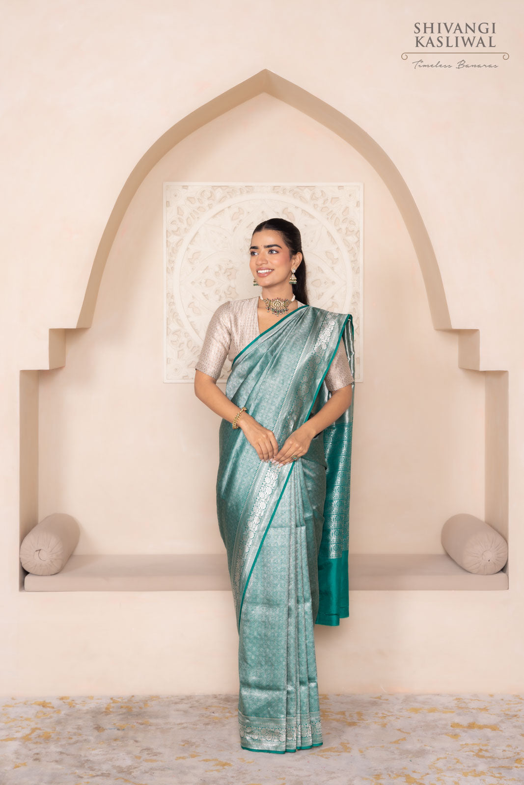 Green Handwoven Banarasi Silk Saree