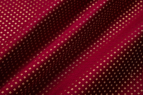Maroon Handwoven Banarasi Mashru Silk Fabric