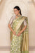 Pista Green Handwoven Banarasi Silk Saree