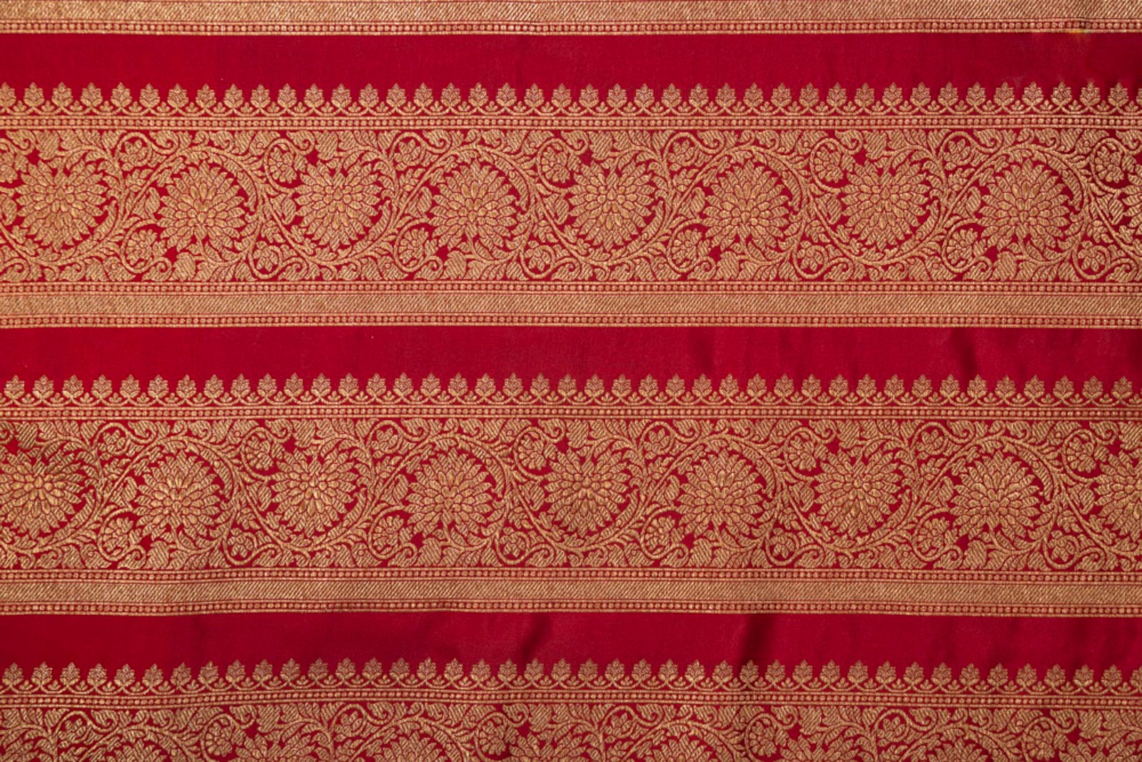 Maroon Handwoven Banarasi Silk Fabric