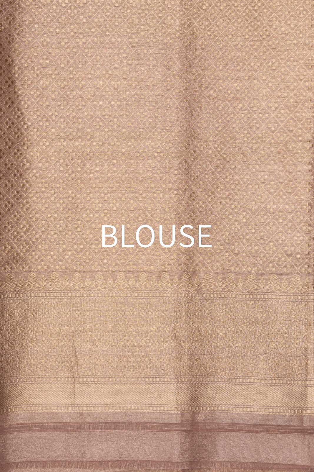 Beige Handwoven Banarasi Kadhua Silk Tissue Saree