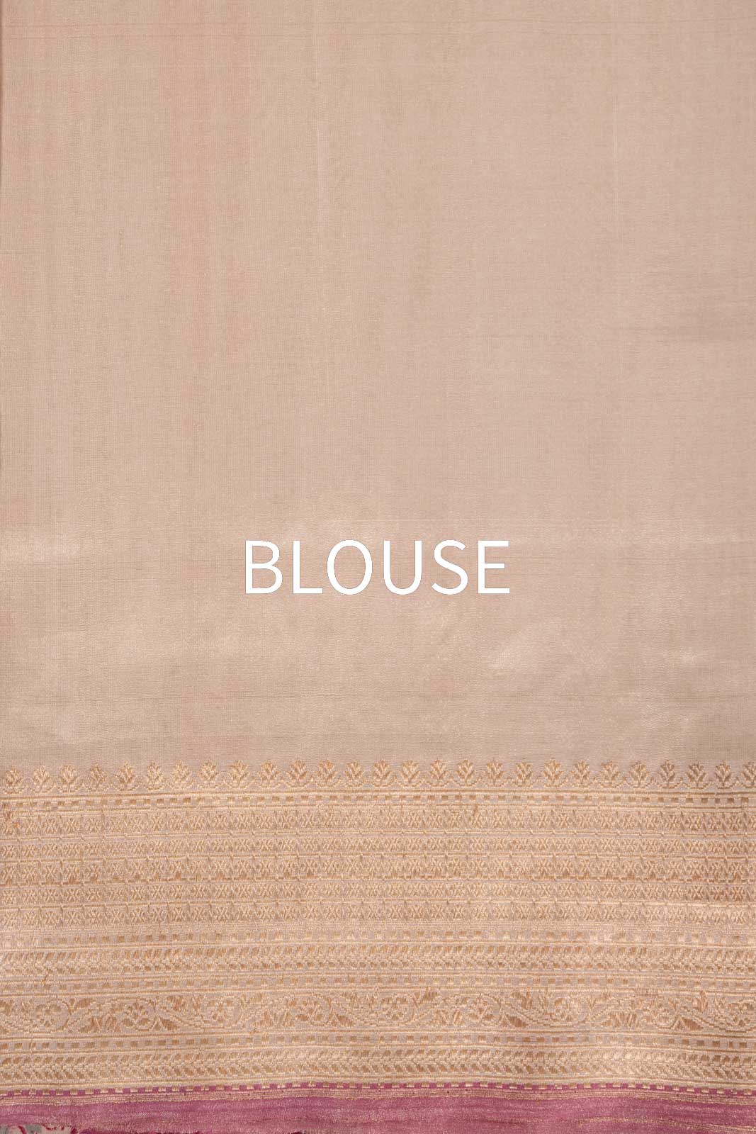 Ivory Handwoven Banarasi Kadhua Silk Tissue Saree