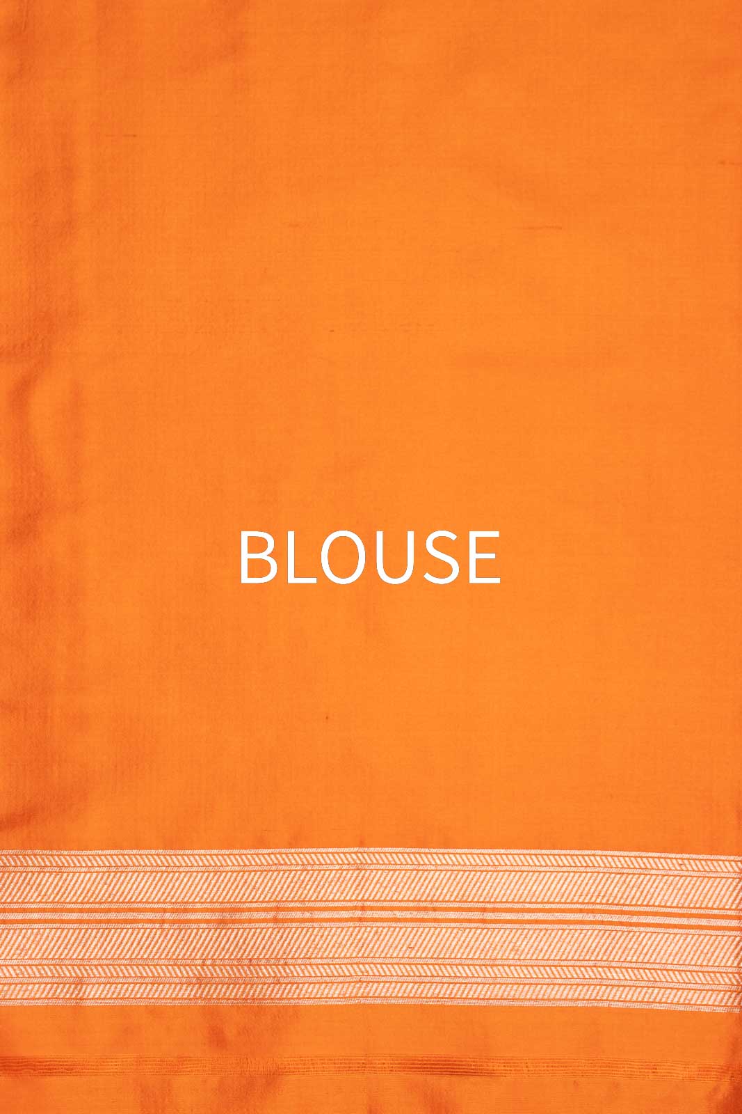 Orange Handwoven Banarasi Silk Saree