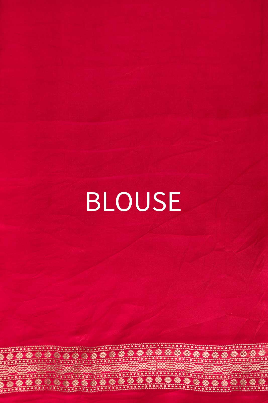 Cherry red Handwoven Banarasi Silk Saree