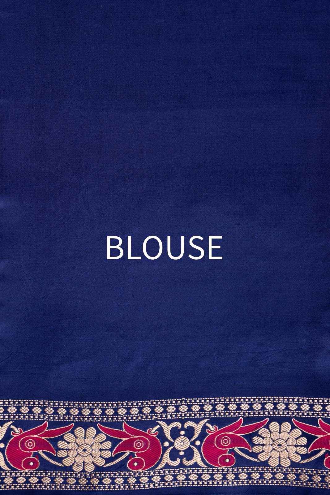 Blue Handwoven Banarasi Kadhua Satin Silk Saree