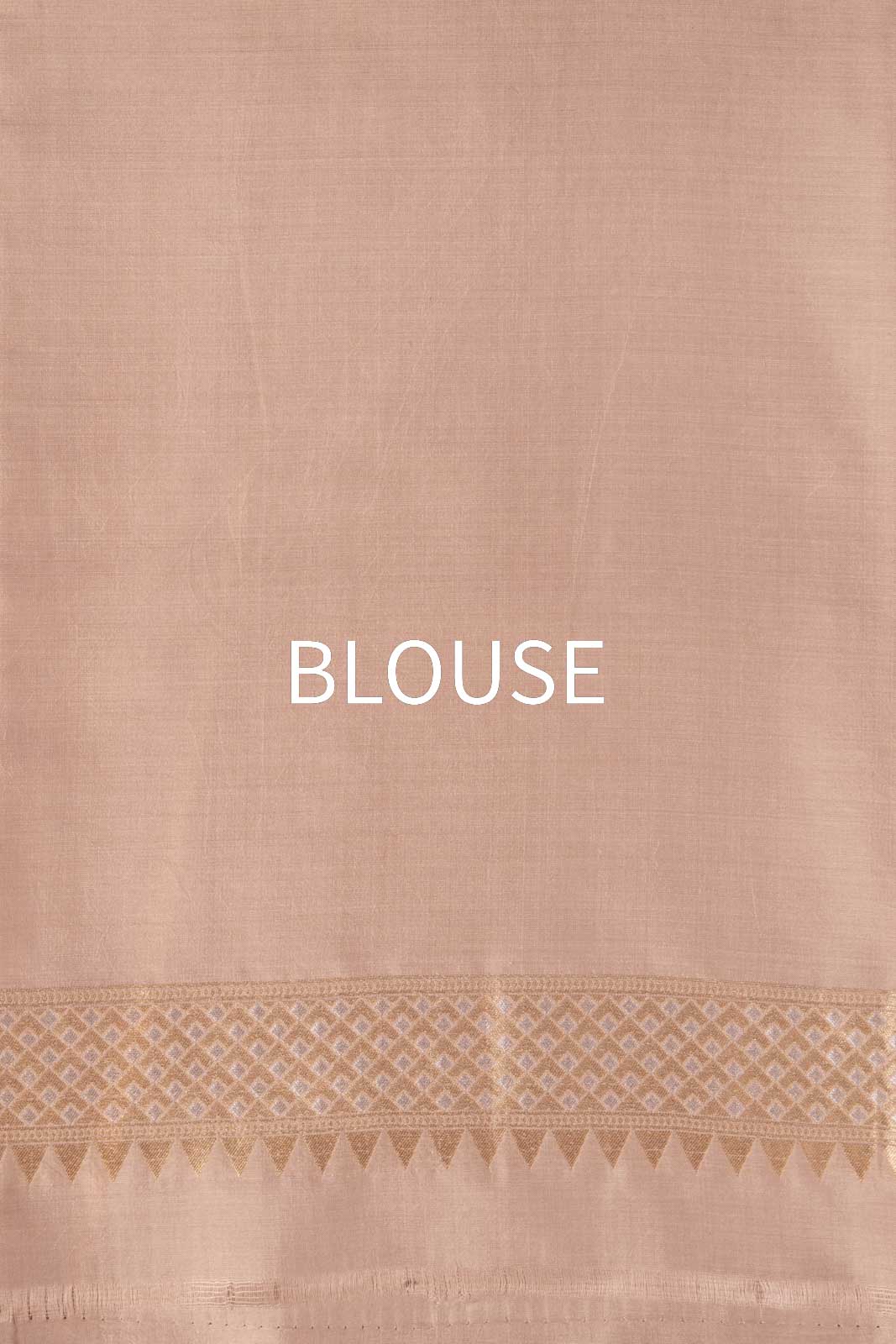 Beige Handwoven Banarasi Silk Saree