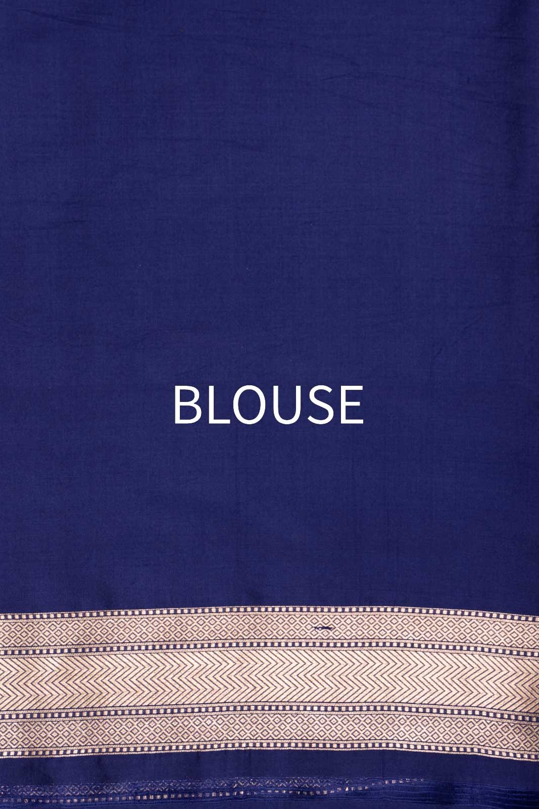 Navy Blue Handwoven Banarasi Silk Saree