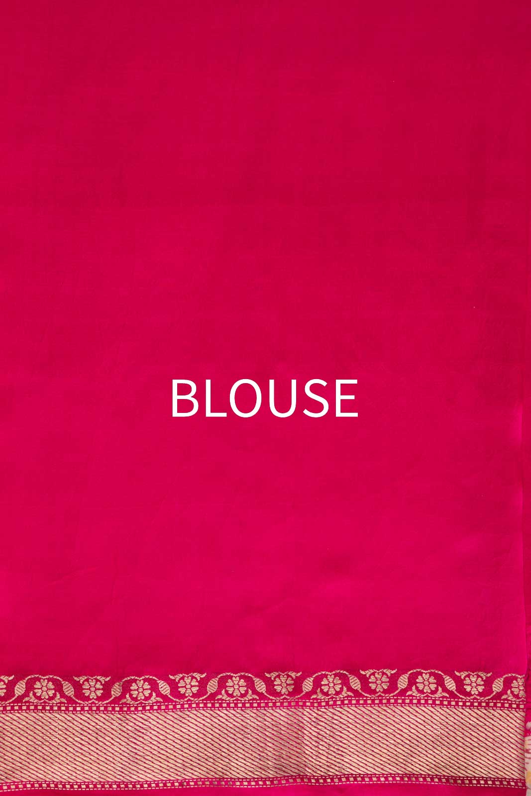 Fuchsia Pink Handwoven Banarasi Silk Saree