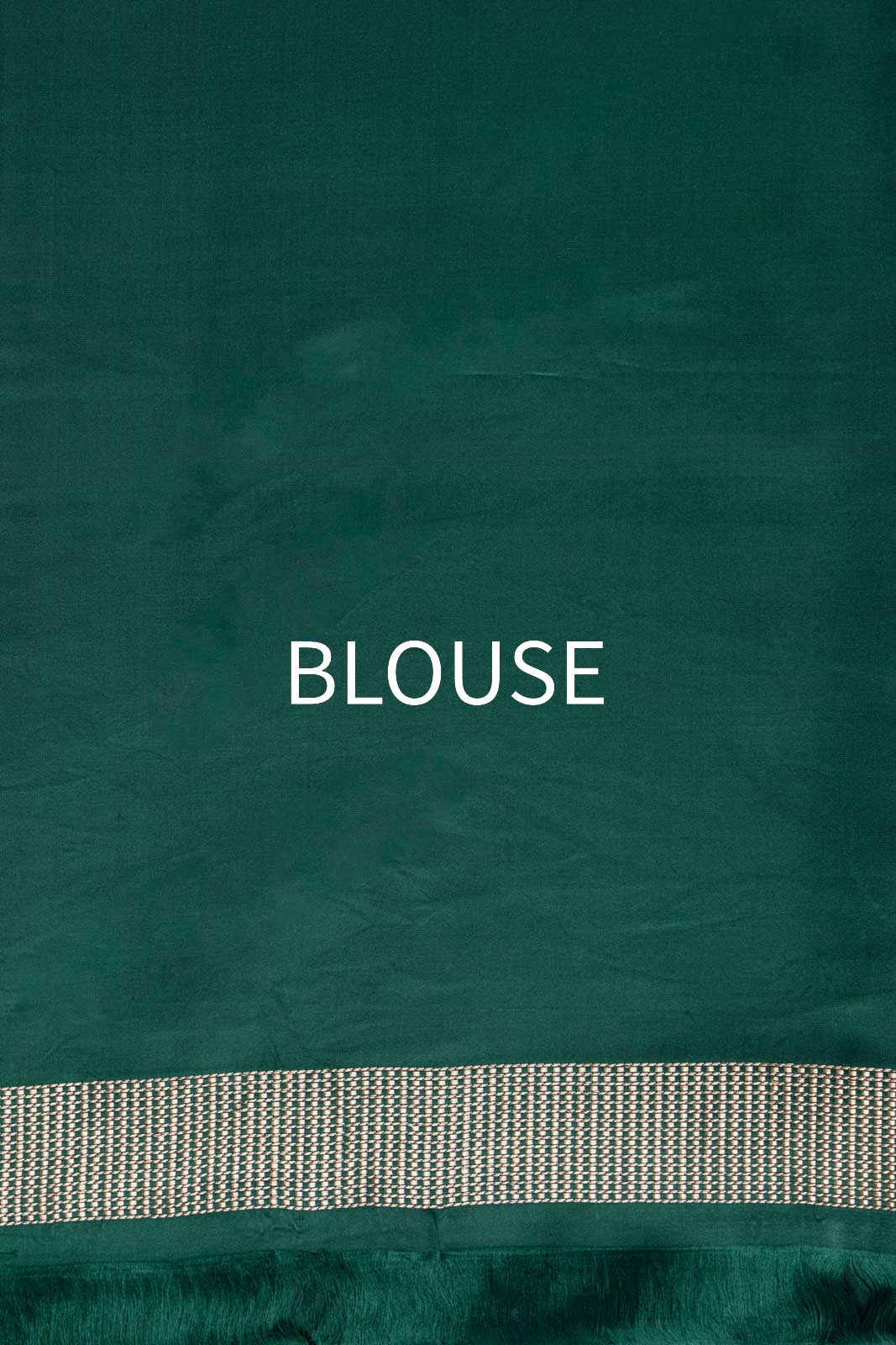 Bottle Green Handwoven Banarasi Kadhua Silk Saree