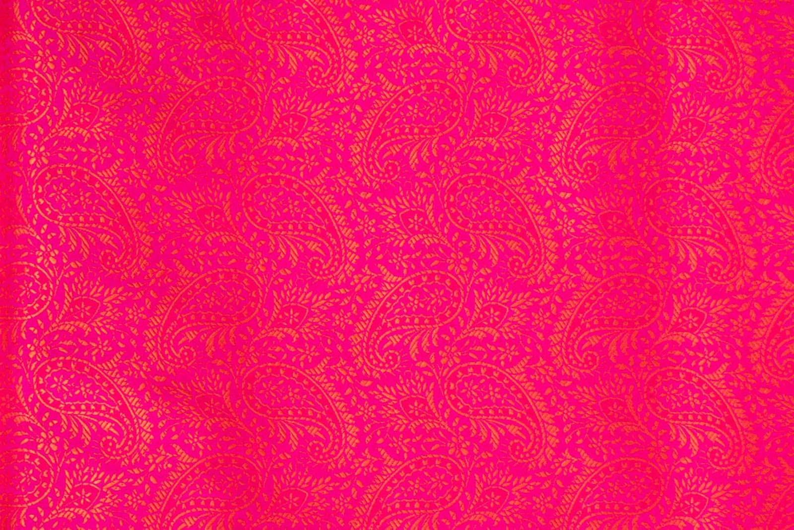 Rani Pink Handwoven Banarasi Tanchoi Silk Fabric