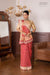 Red Banarasi Georgette Bandhani Saree With Hand Embroidery