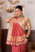 Red Banarasi Georgette Bandhani Saree With Hand Embroidery