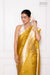 Shaded Yellow Handwoven Banarasi Kadhua Organza Silk Saree