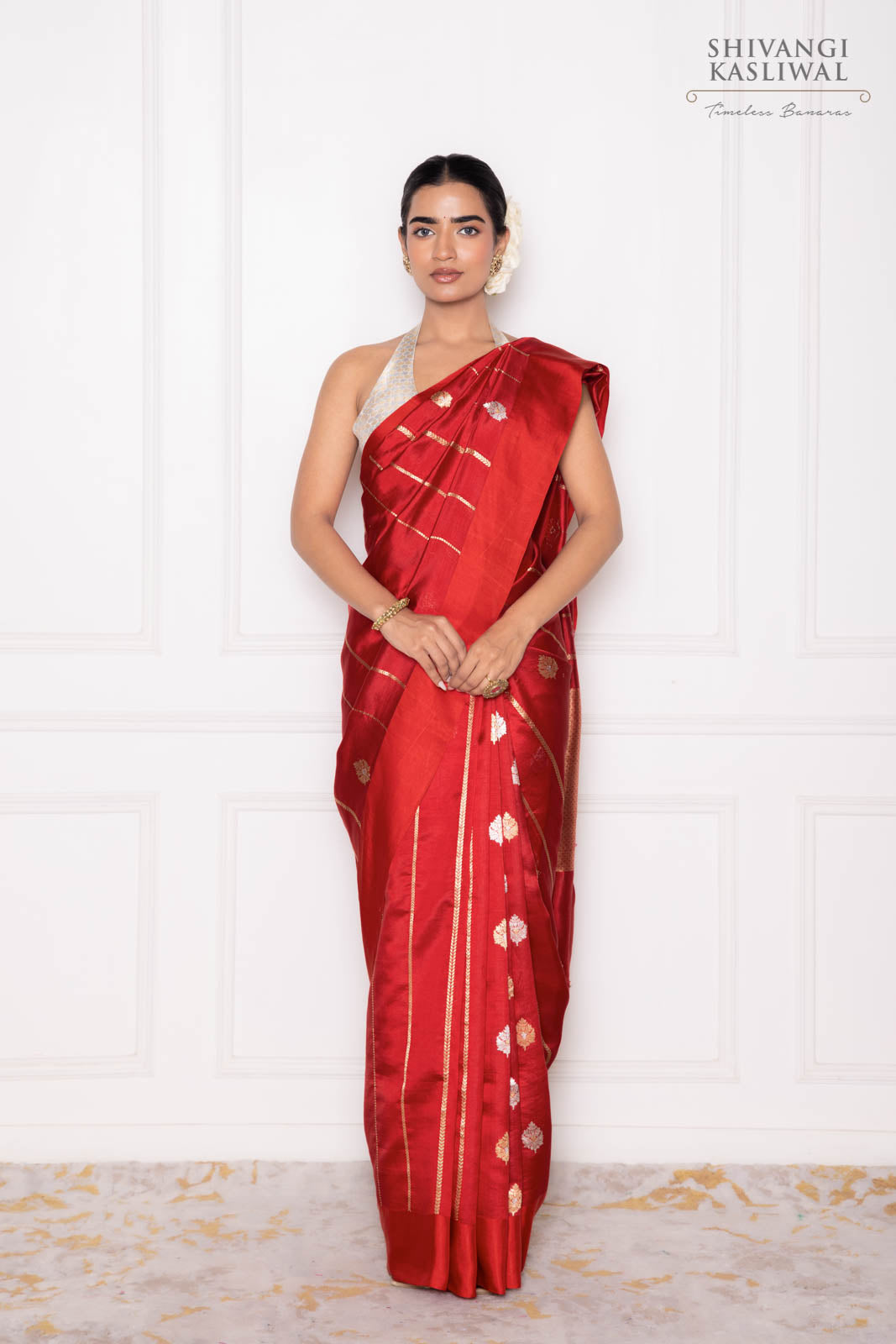 Red Handwoven Banarasi Pure Silk Saree