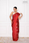 Red Handwoven Banarasi Pure Silk Saree