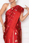 Red Handwoven Banarasi Pure Silk Saree