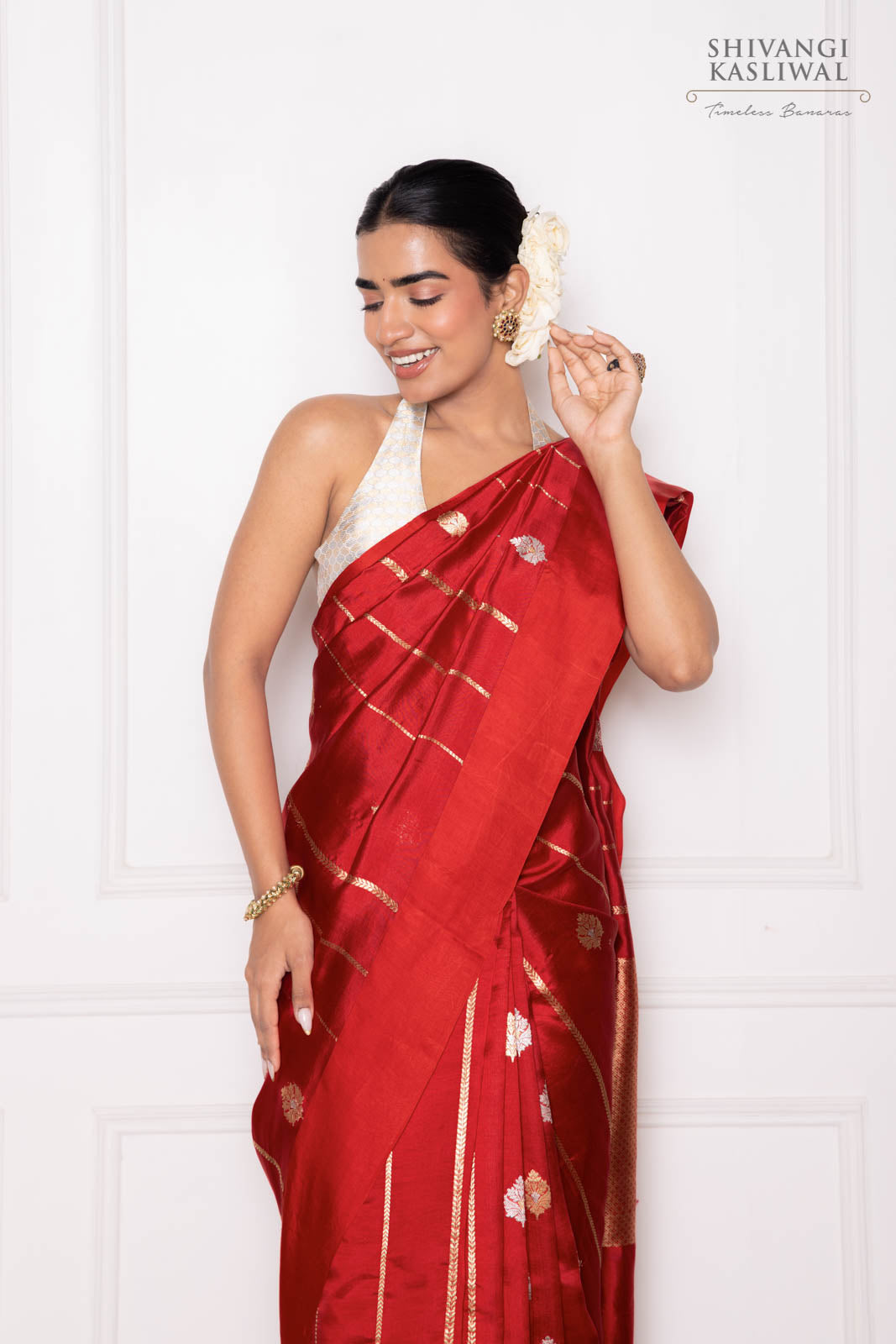 Red Handwoven Banarasi Pure Silk Saree