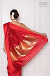 Red Handwoven Banarasi Pure Silk Saree