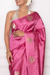 Pink Handwoven Banarasi Pure Silk Saree