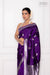 Purple Handwoven Banarasi Pure Silk Saree