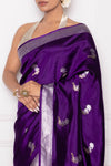 Purple Handwoven Banarasi Pure Silk Saree