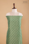 Green Handwoven Banarasi Chanderi Suit Piece