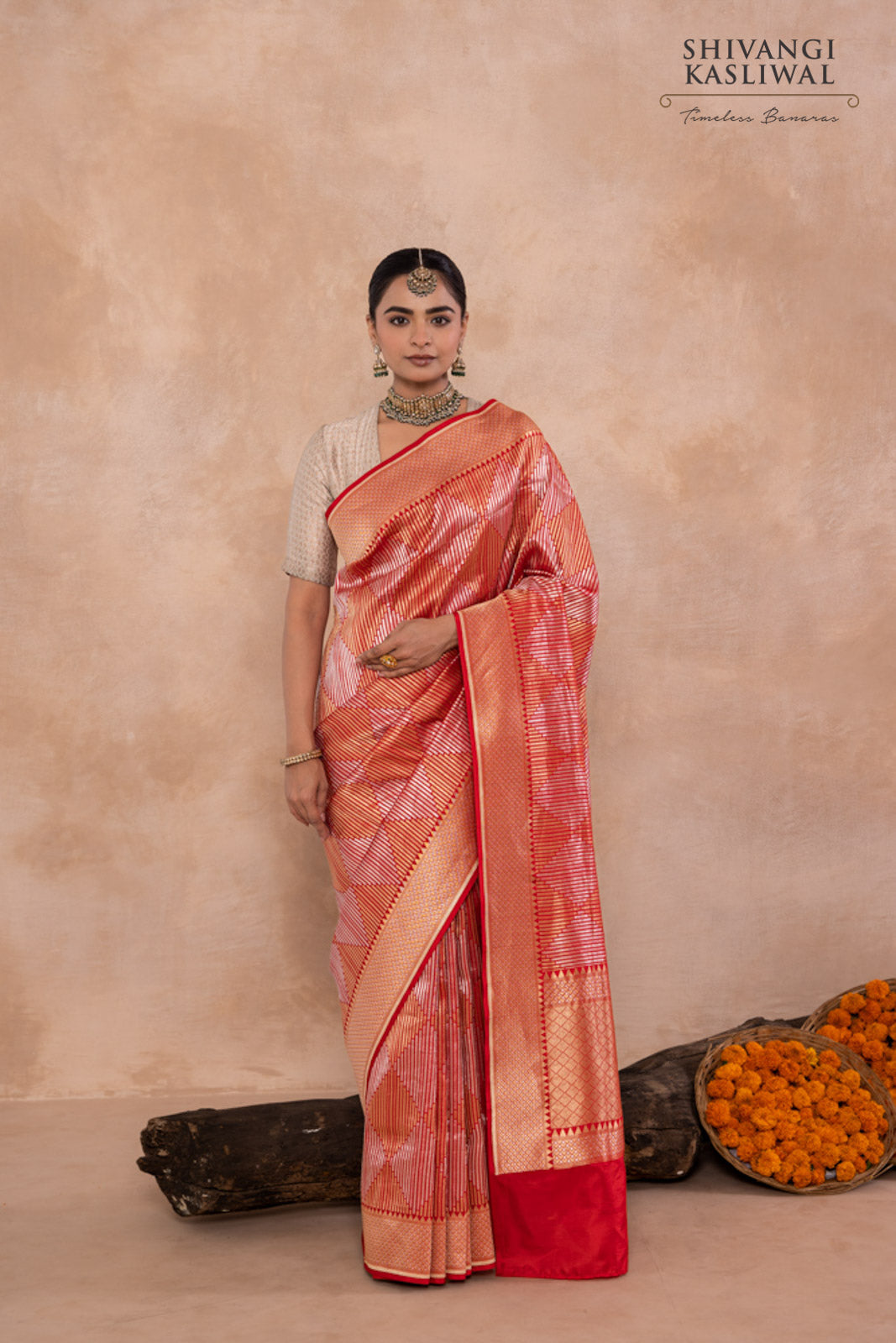Red Handwoven Banarasi Silk Saree
